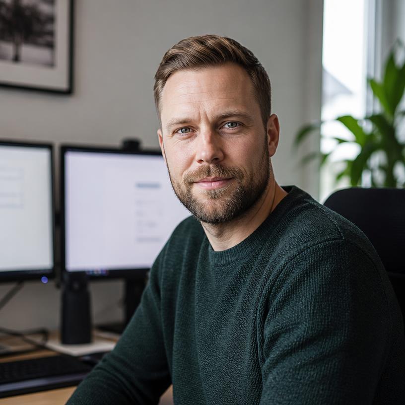 PortrÀtt av Urban Sandell, kassaanalytiker och grundare av CasinoUrban.com